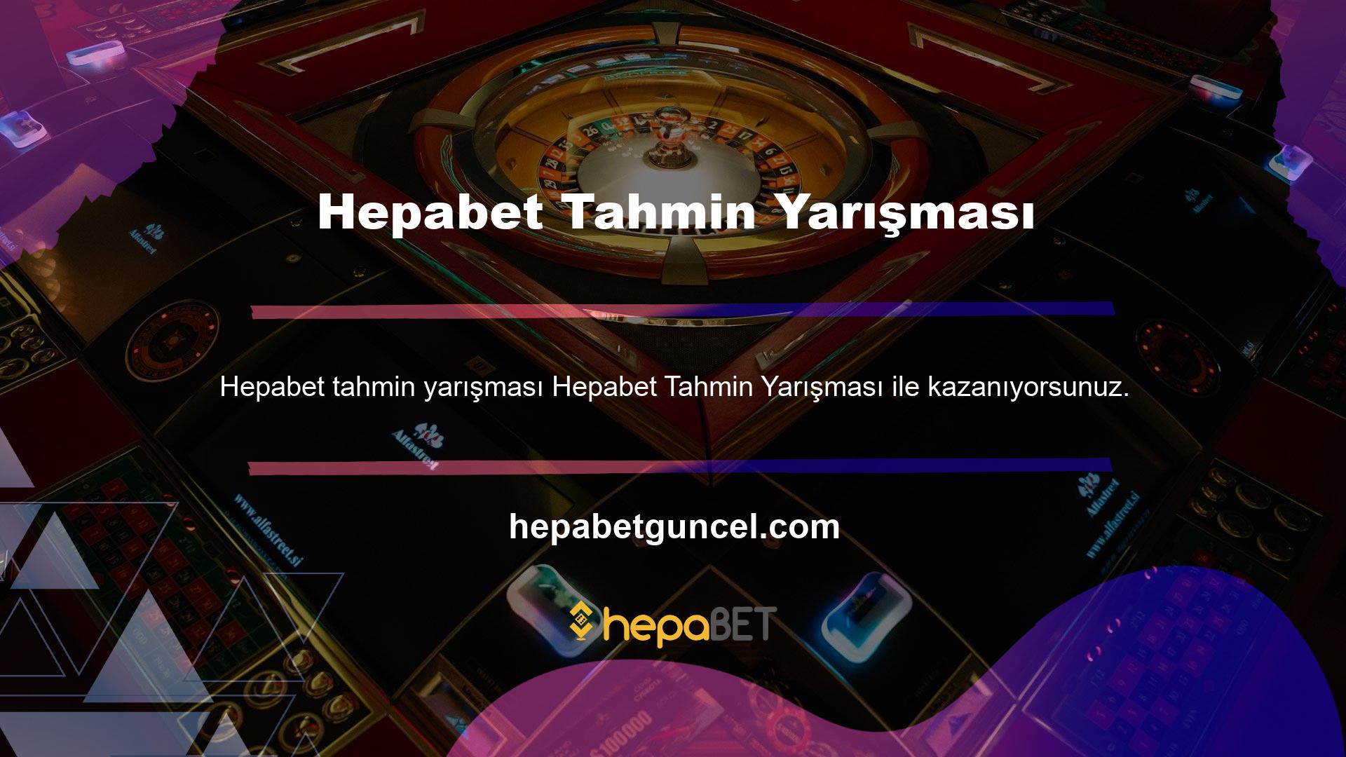 Türkiye'nin en büyük canlı bahis ve casino sitesi Hepabet her gün yeni programlarla hizmet vermeye devam ediyor